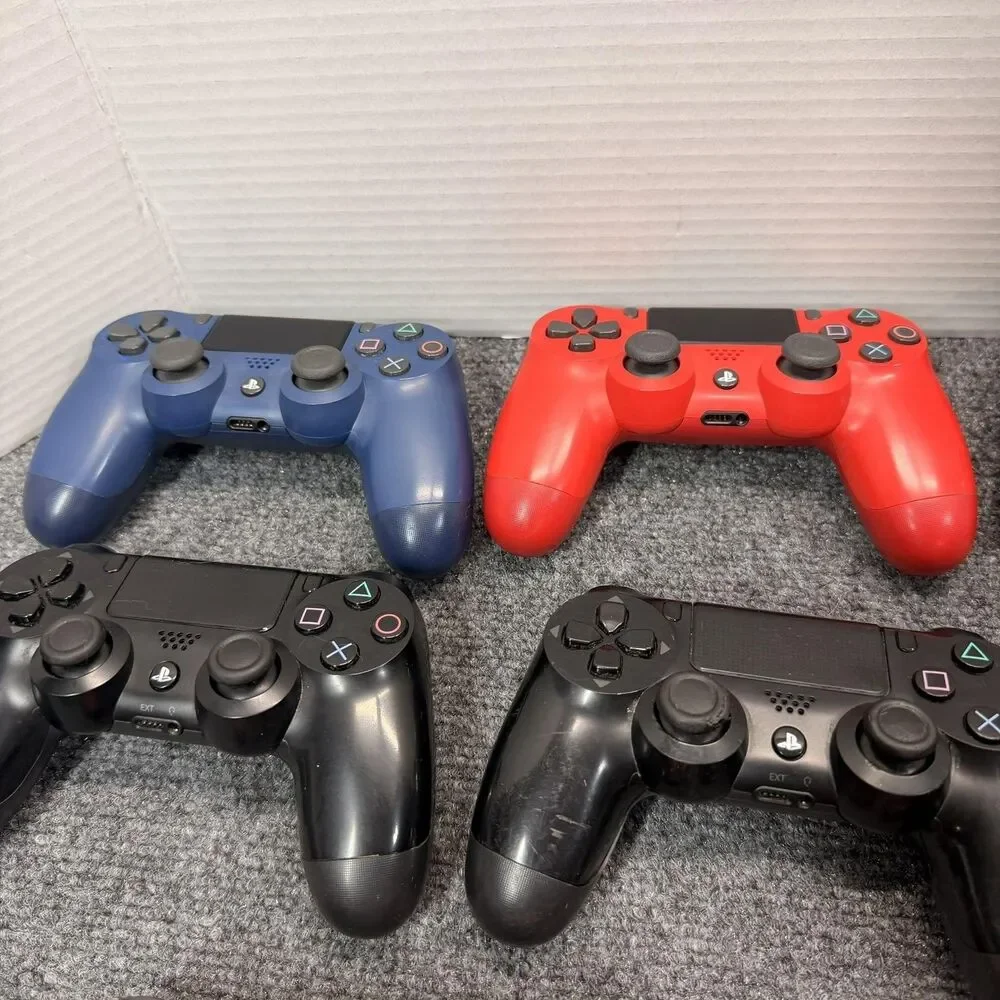 Sony PS4 DualShock 4 Wireless Controllers Lot Of 8 Red Blue Black OEM Bluetooth